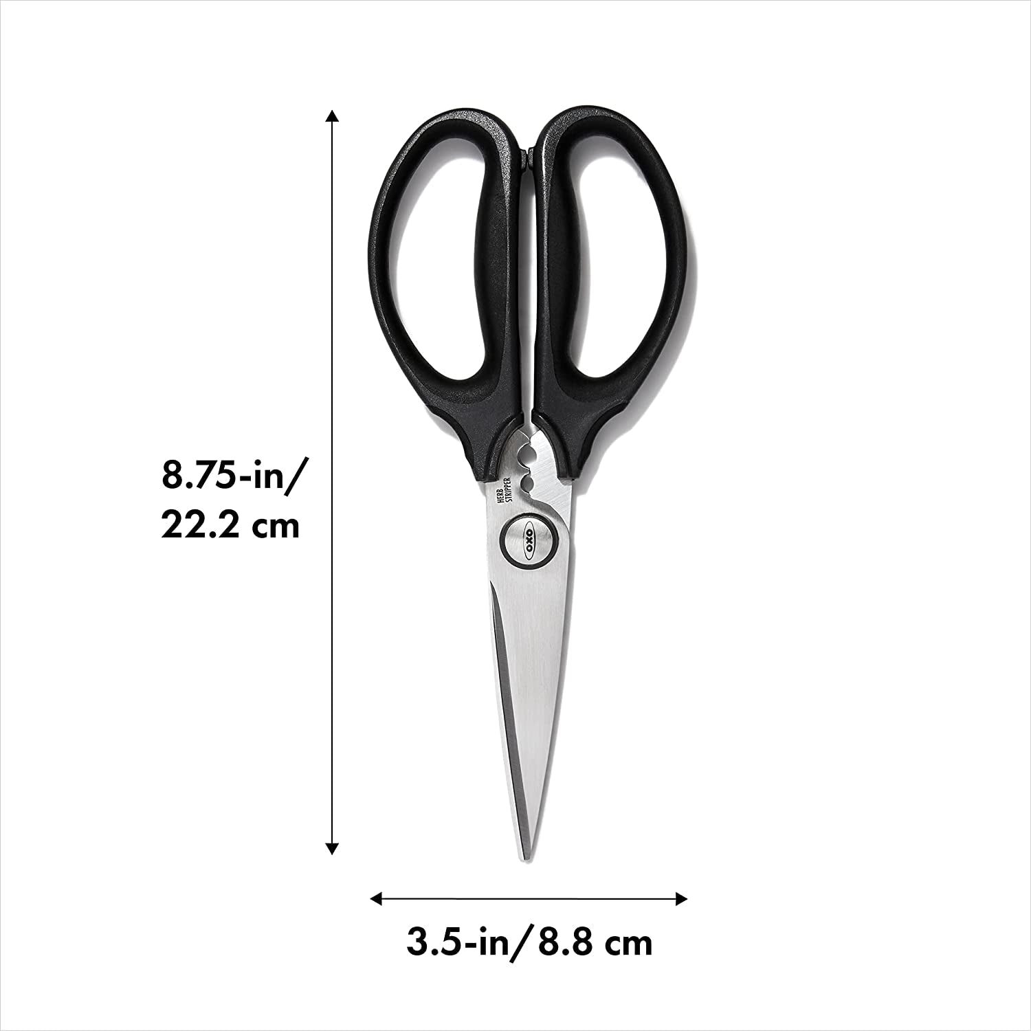 oxo-good-grips-multi-purpose-kitchen-shears-and-herb-scissors-soft-grip-handles-stainless-steel-serrated-blades-cuts-herbs-poultry-carboard-meat-easy-to-clean