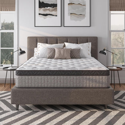 12 Inch Full Size Mattress, Medium Firm Hybrid Gel Memory Foam Mattresses and Individually Pocketed Spring, Motion Isolation, Pressure Relief, Edge Support, Certipur-Us5