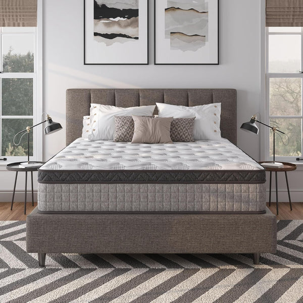 12 Inch Full Size Mattress, Medium Firm Hybrid Gel Memory Foam Mattresses and Individually Pocketed Spring, Motion Isolation, Pressure Relief, Edge Support, Certipur-Us5
