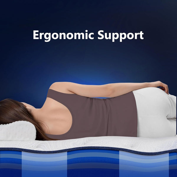Firm Full Mattress 13 Inch - Pro Hybrid Mattress with Gel Memory Foam, Extra Spinal Support, Ergonomic Zone with Edge Support- Made in USA, Certipur-Us Certified 365 Night Trial3