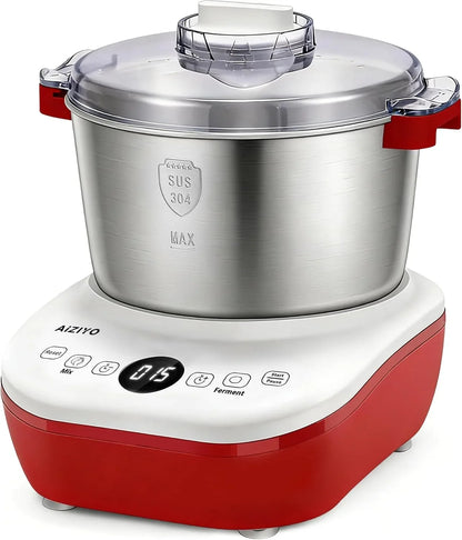 Doughchief, 7.4QT Dough Mixer, Dough Maker with Ferment Function, Bread Maker with 304 Stainless Steel Bowl, Removeable Lid, Touch Panel Control, Proofing Box for Pizza & Bread1