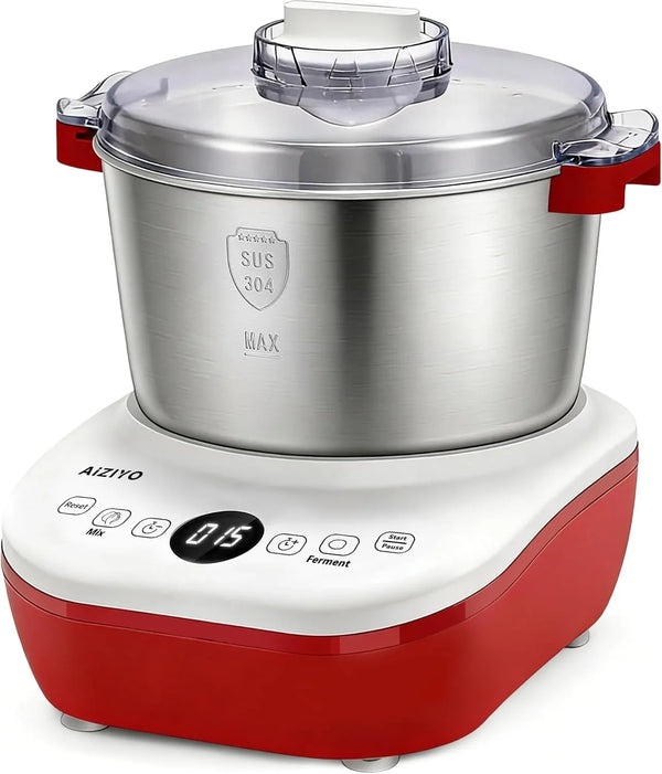 Doughchief, 7.4QT Dough Mixer, Dough Maker with Ferment Function, Bread Maker with 304 Stainless Steel Bowl, Removeable Lid, Touch Panel Control, Proofing Box for Pizza & Bread1