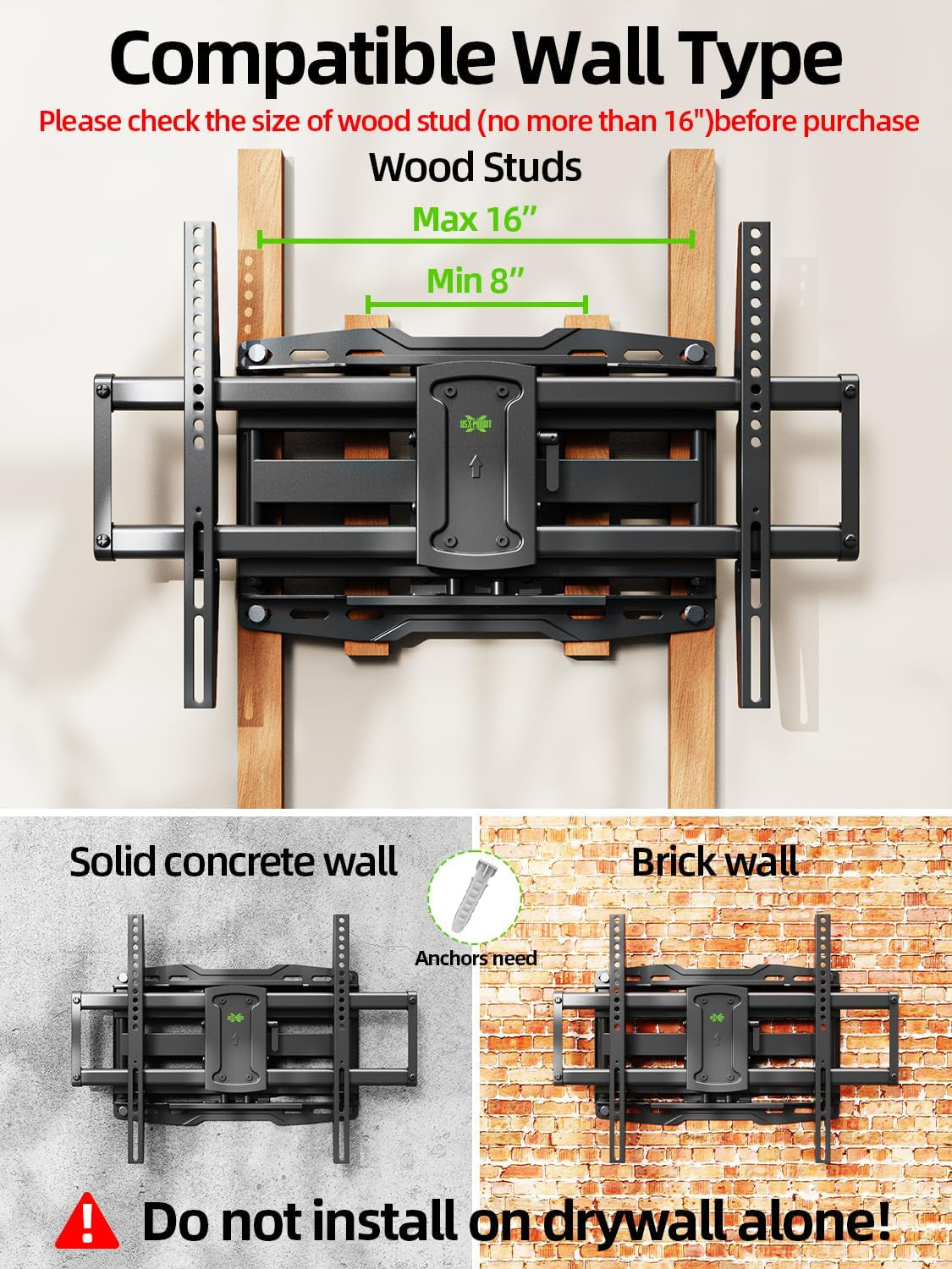 full-motion-tv-wall-mount-for-42-55-65-75-85-86-inch-tv-mount-swivel-and-tilt-wall-mount-bracket-with-dual-articulating-arms-up-to-132lbs-vesa-600x400mm-max-16-wood-studs-xml019