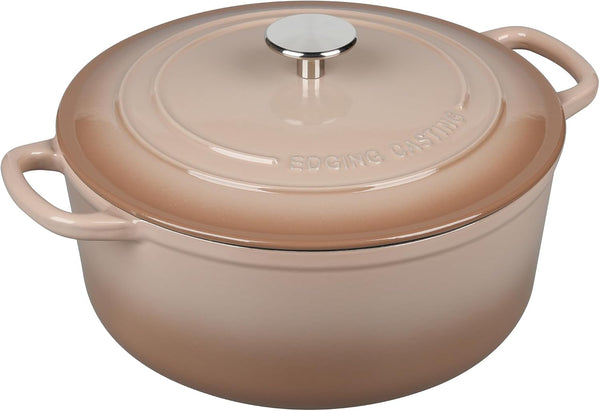 Enameled Dutch Ovens Cast Iron Dutch Oven Pot with Lid for Bread Baking, Cook, Dual Handle, 7 Quart, Mocha5