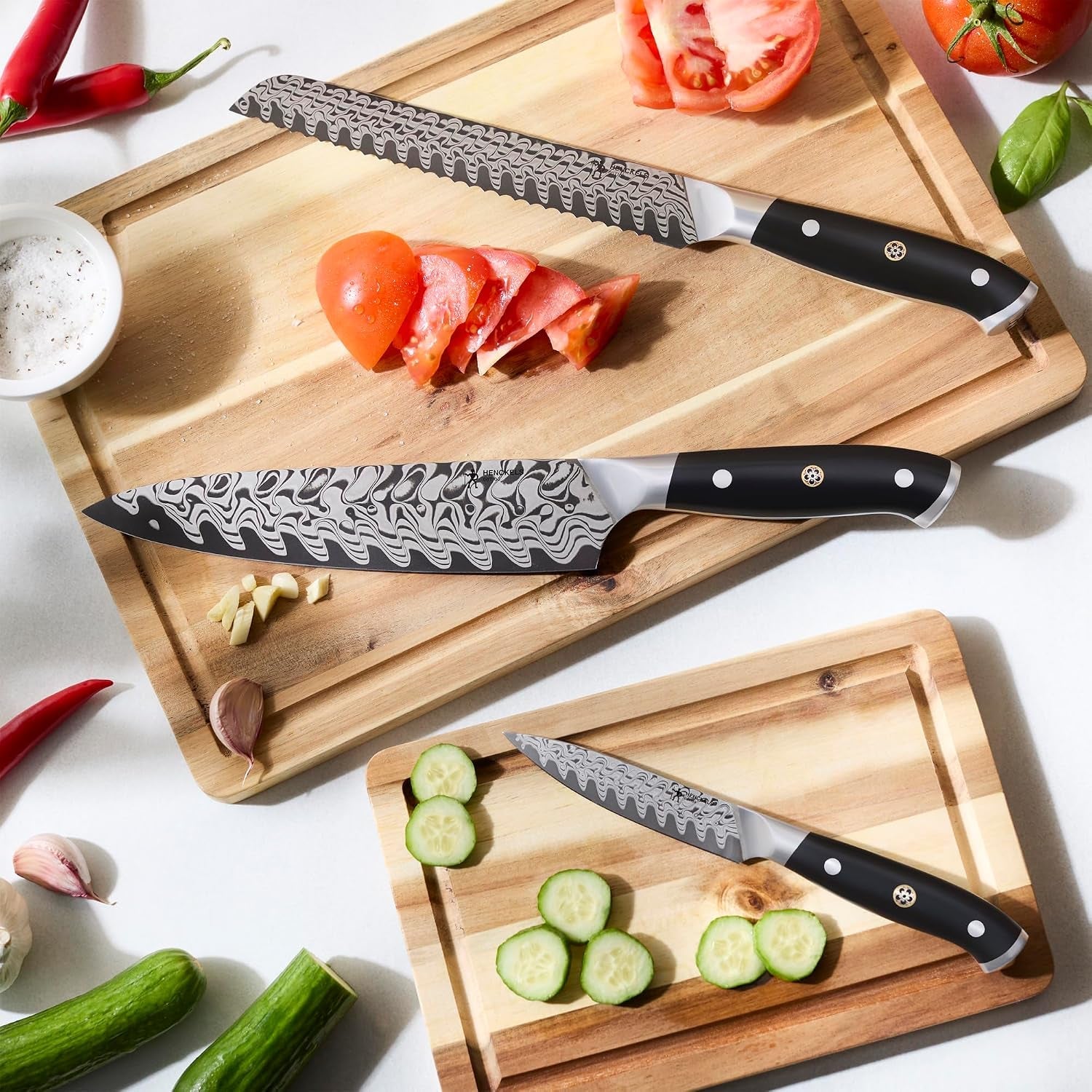 henckels-compass-damascus-3-pc-starter-damascus-knife-set-kitchen-knife-set-chef-utility-paring-knife-informed-by-100-years-of-mastery-dishwasher-safe-ergonomic-handles