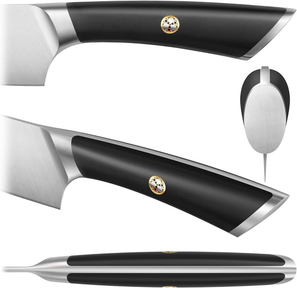 ELBERT Series German Steel Forged Starter Knife Sets (Black, 2-Piece)2