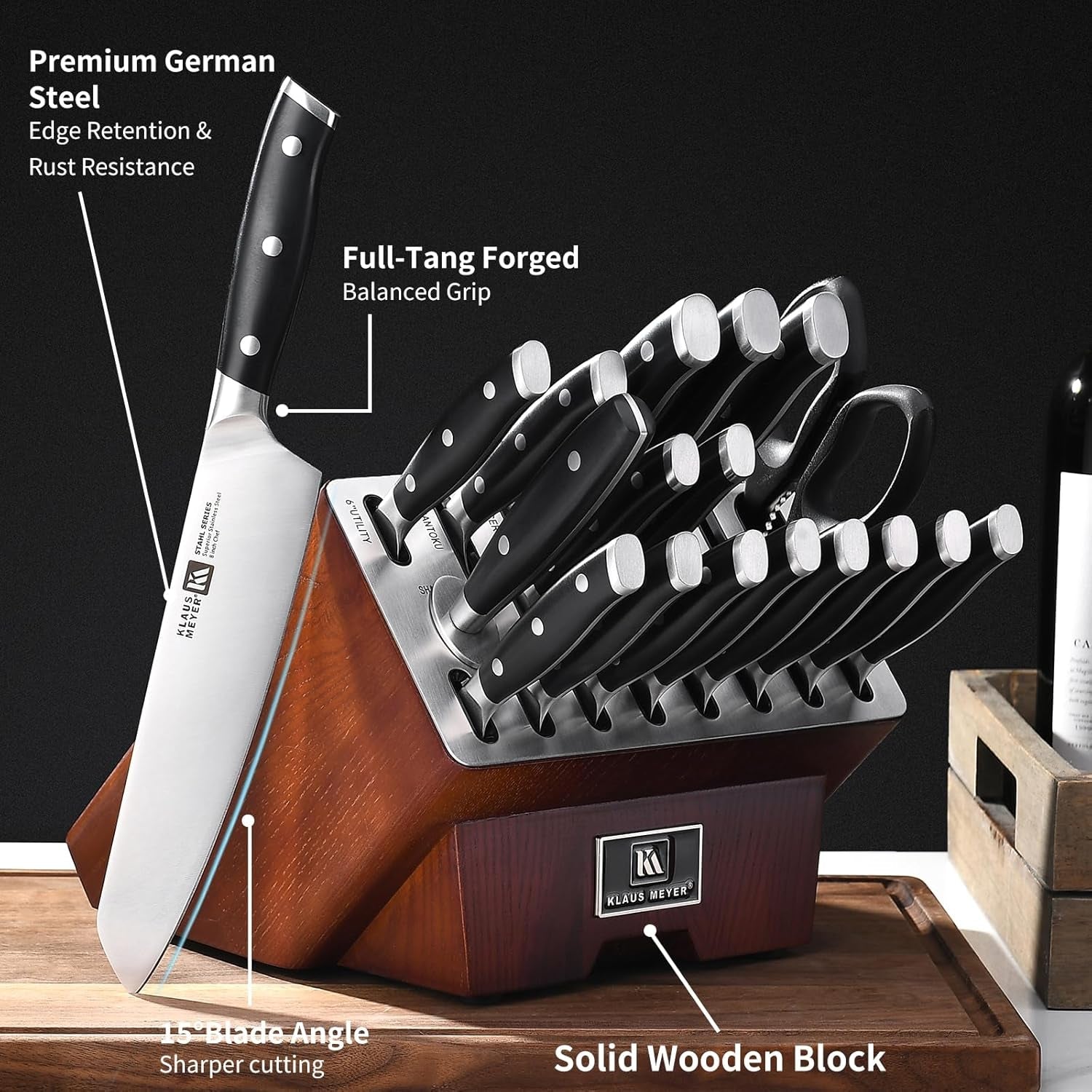 stahl-19-piece-german-steel-kitchen-knife-block-set-black-premium-knife-set-long-lasting-sharpness-versatile-knife-choices-space-saving-block-ideal-for-food-prep-large-gathering