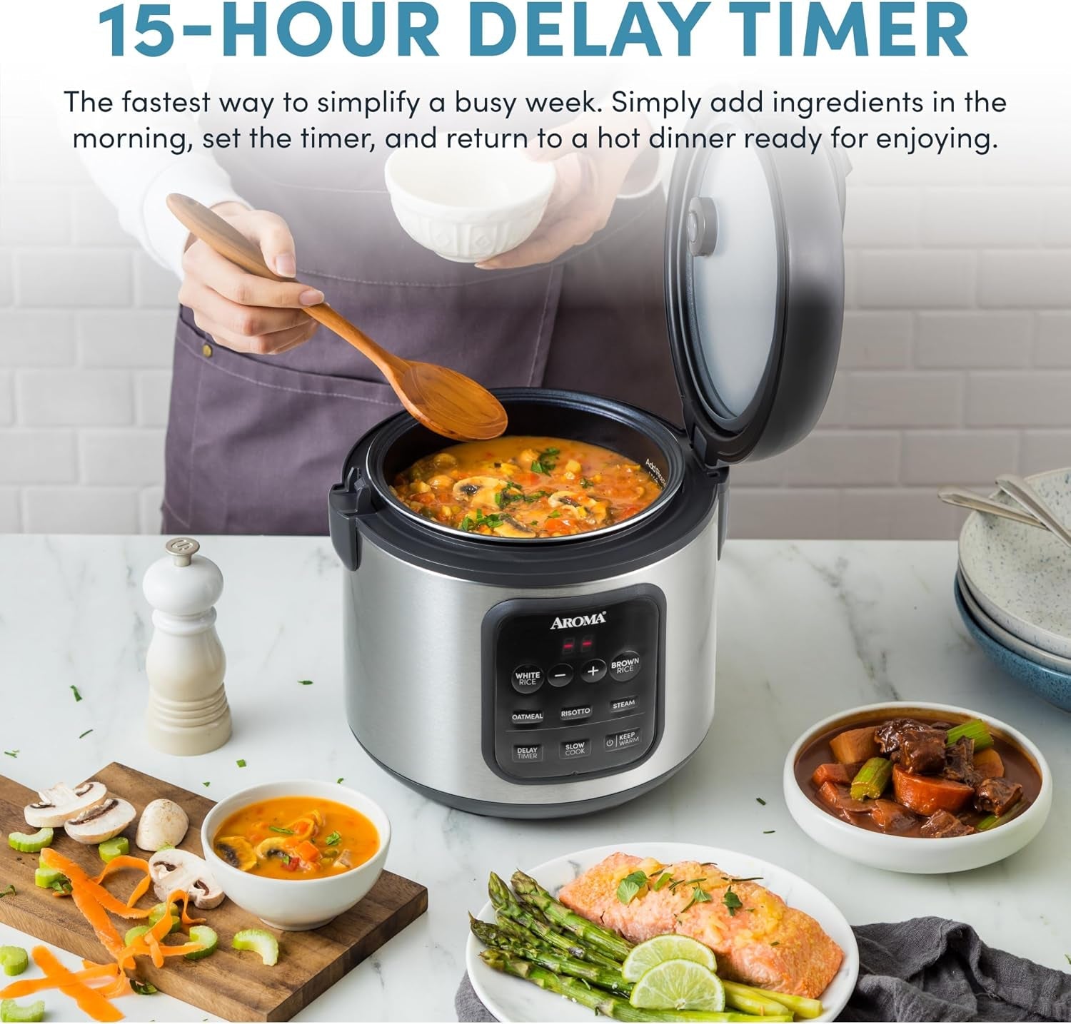 digital-rice-cooker-4-cup-uncooked-8-cup-cooked-2-qt-steamer-multicooker-slow-cooker-oatmeal-cooker-auto-keep-warm-stainless-steel-exterior