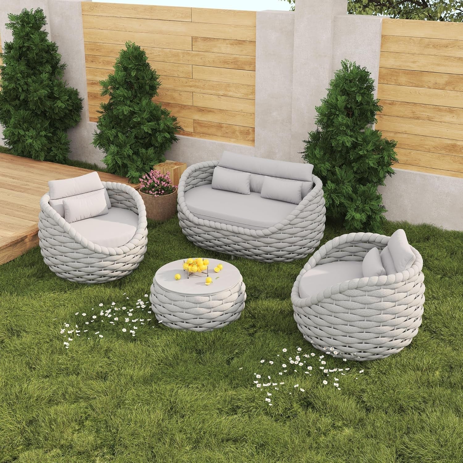 4pcs-patio-conversation-set-outdoor-sofa-with-loveseat-table