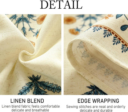 Designer French Linen round Tablecloth,Diameter 55"-Estevan A5