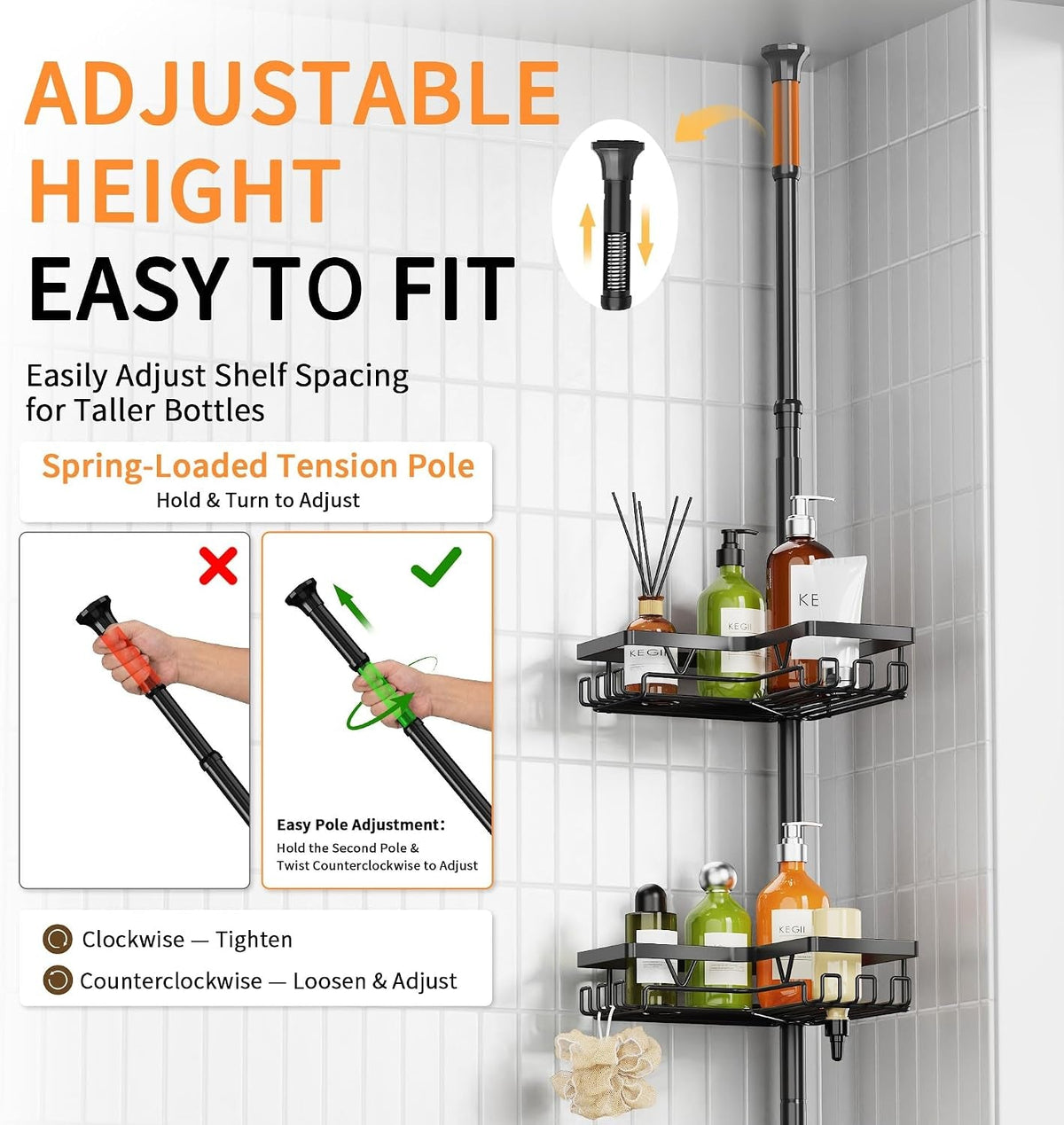 corner-shower-caddy-tension-pole-2-steps-install-bathroom-organizer