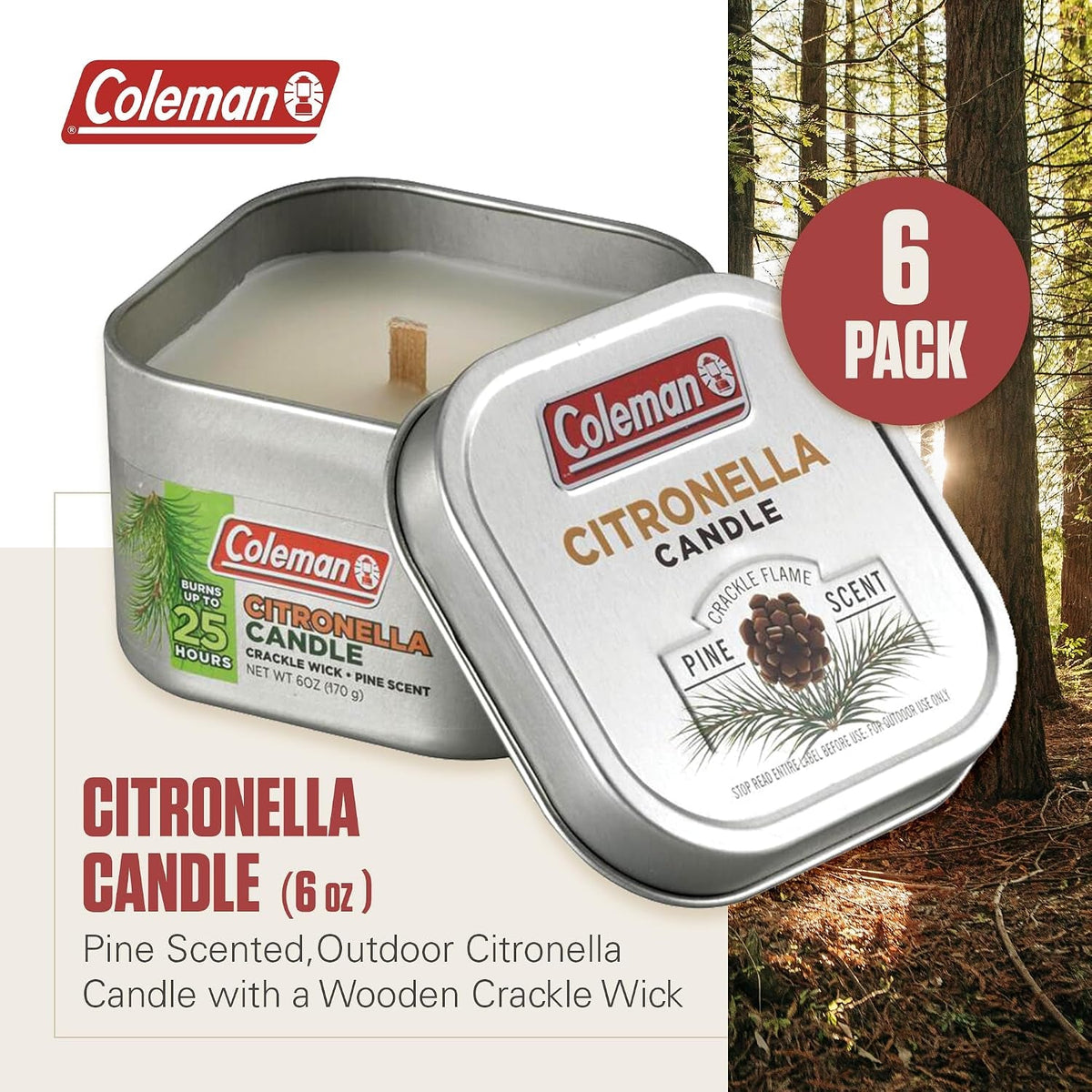 coleman-scented-outdoor-citronella-candle-with-wooden-crackle-wick-pine-scent-6-oz-pack-of-6