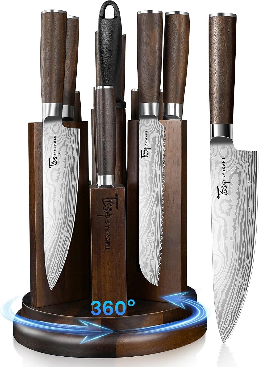 14-piece-knife-set-with-rotatable-block-fillet-knife-7-2-inch