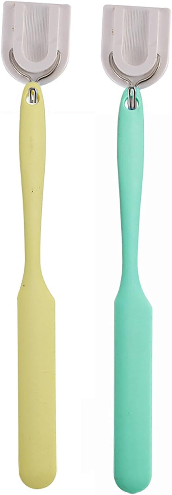 4 Pcs Silicone Jar Spatula Set - Long Handle Sourdough Scraper, Skinny Spatula for Jars, Bottles, and Containers, Non-Stick Heat Resistant Cake Cream Spatulas7