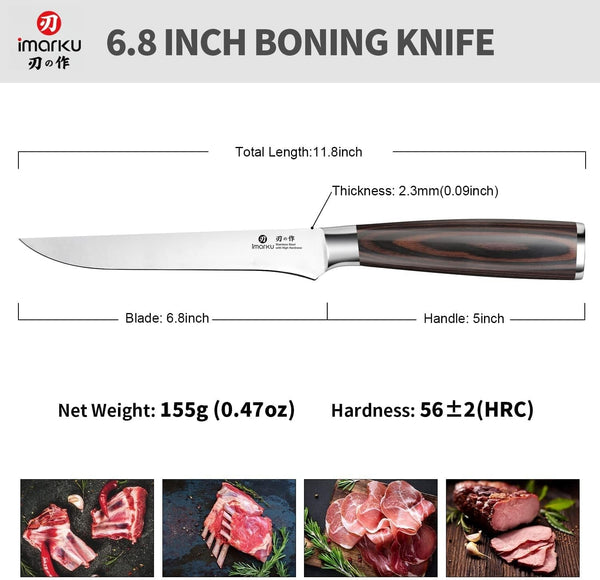 Fillet Knife 6 Inch, German High Carbon Stainless Steel Boning Knife6