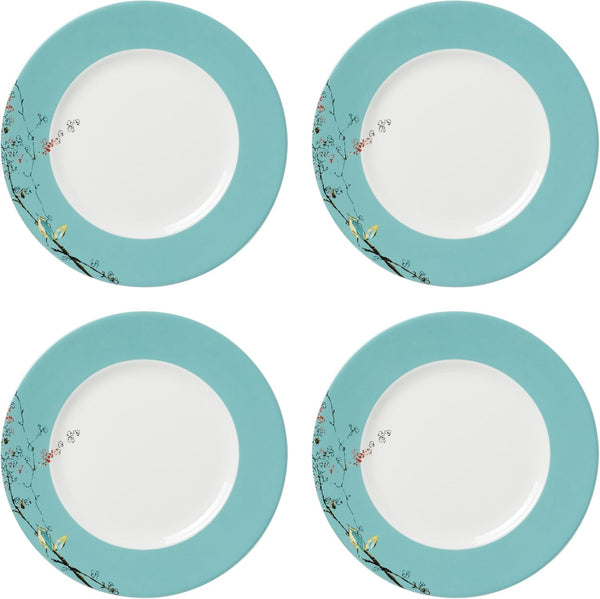 Chirp Porcelain 12-Piece Dinnerware Set for 42