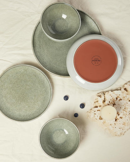 Ceramic Dinnerware Sets for 4, 12Pcs Plates and Bowls Sets Dish Set4