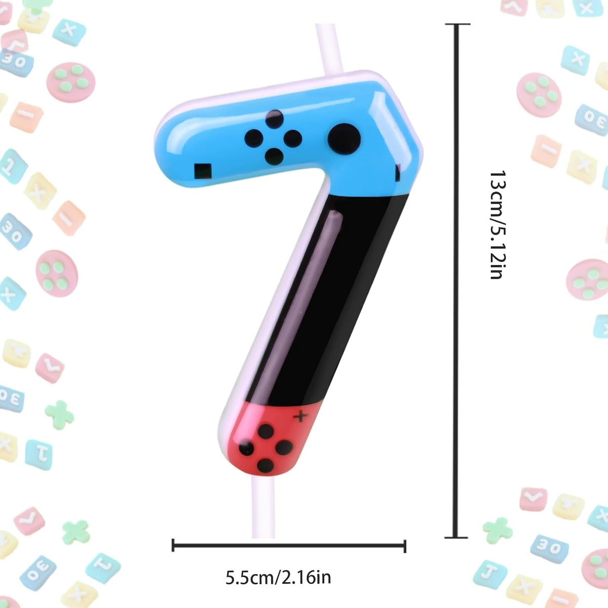 gaming-candle-level-10-number-birthday-cake-candles-10-birthday-decorations-for-boys-10th-birthday-candle-gamepad-birthday-candles-video-game-controller-themed-kids-birthday-party-supplies-number-10