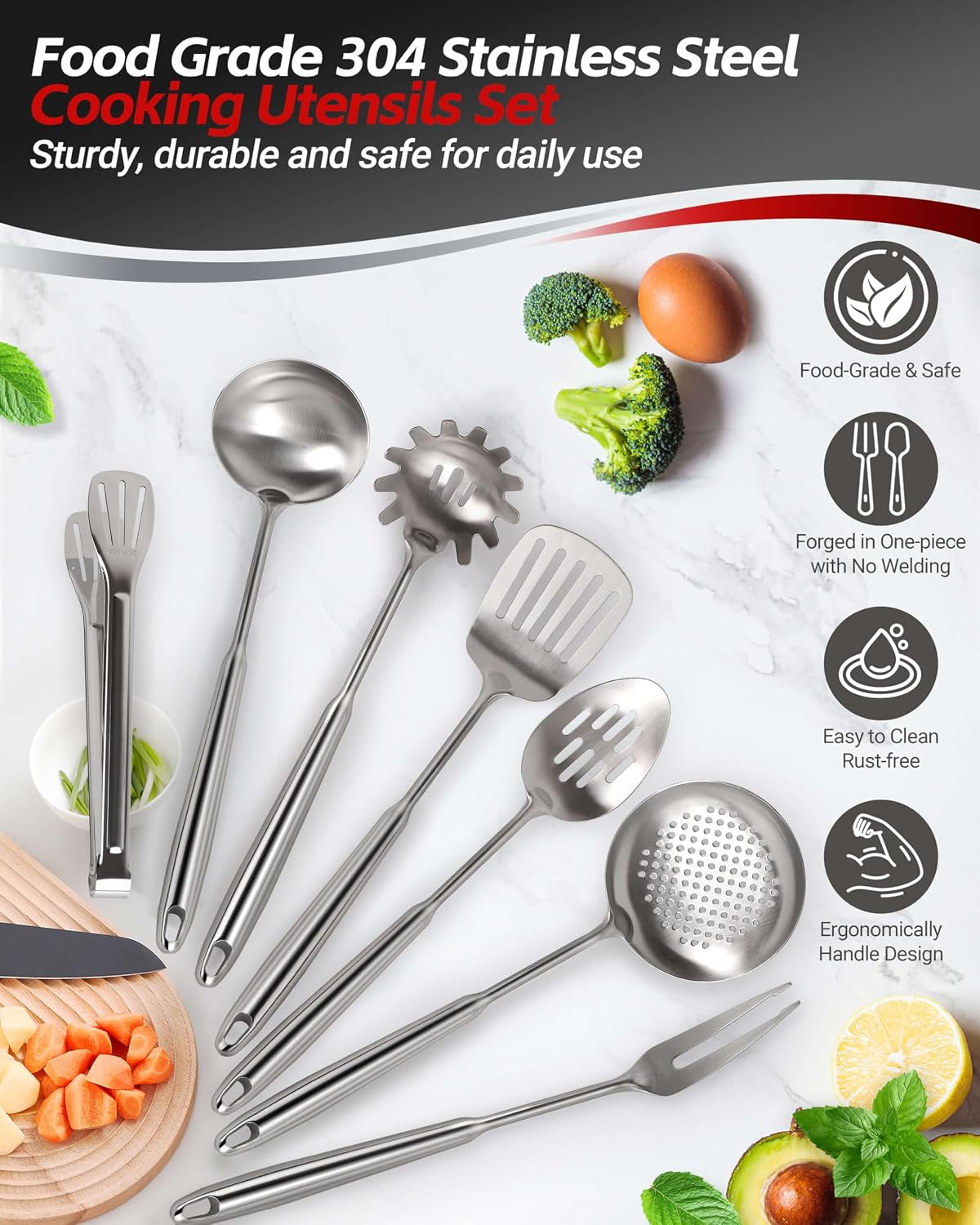 304-stainless-steel-kitchen-utensils-set-11pcs-all-metal-cooking-tools-set-with-tongs-turner-ladle-skimmer-serving-spoon-15-long-handle-dishwasher-safe-kitchen-utensil-starter-set