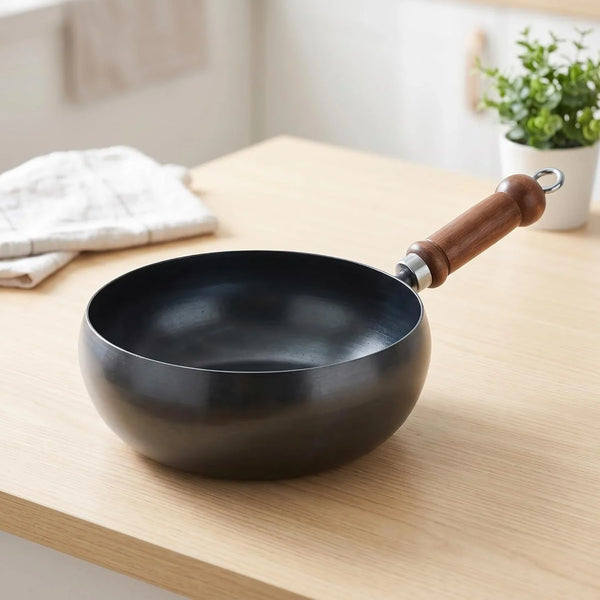 Iron Wok Deep Frying Stir Fry Pan Cookware for Kitchen5