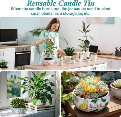 Citronella Candles Outdoor, 4 Pack Double-Wick Soy Wax Lemongrass Candles Bulk, Decorative Scented Candle for Patio Garden Yard Camping, Indoor outside Emergency Candle, 240 Hours Burning Time7