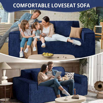 75'' Modern Loveseat Sofa, No Assembly Required Comfy Deep Seat Couches 1 Pcs for Living Room, Bedroom, Apartment4