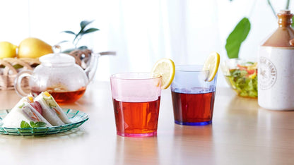 '- 13Oz Unbreakable Premium Drinking Glasses Set of 6 - Made in Japan - Super Grade Acrylic Plastic - Perfect for Gifts - Dishwasher Safe - Cups Reusable Drinkware Tumblers Kids | Middle-Size 13 Oz Straight-Profile Cups, 400 Ml Brimful, Set of 65