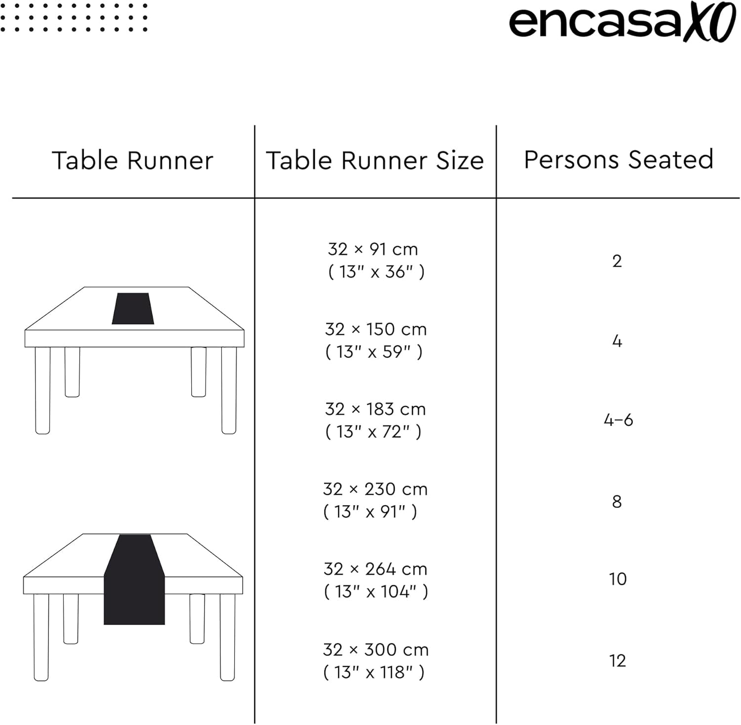 table-runner-woven-cotton-dining-linens-13x59-black
