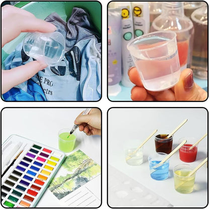 50 Pack 2 Oz Plastic Graduated Cups, Mixing Cups for Epoxy, Resin7