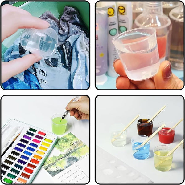 50 Pack 2 Oz Plastic Graduated Cups, Mixing Cups for Epoxy, Resin7