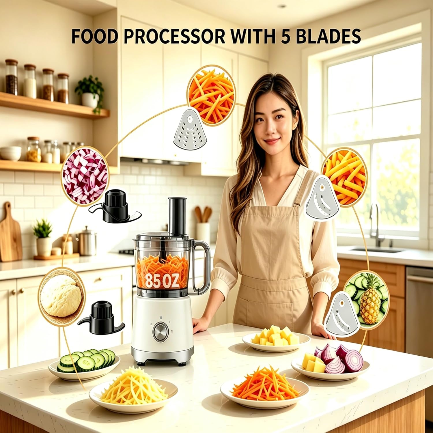 10-5-cup-food-processor-multi-functional-vegetable-choppers-food-grinder-with-slicing-shredding-chopping-kneading-suitable-for-smoothie-fruit-dough-2-6qt-classic-white