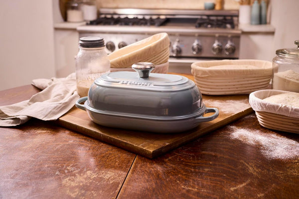 Le Creuset Enameled Cast Iron Oval Bread Oven, 11.5 Inch, Sea Salt7