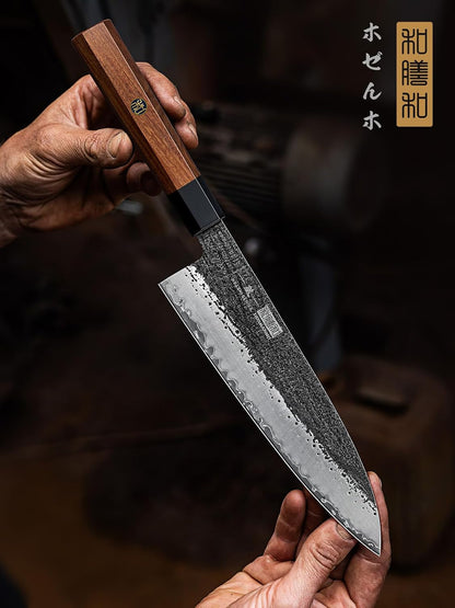 8" Chef Knife, 9 Layers 10CR15MOV High Carbon Steel Kitchen Knife5