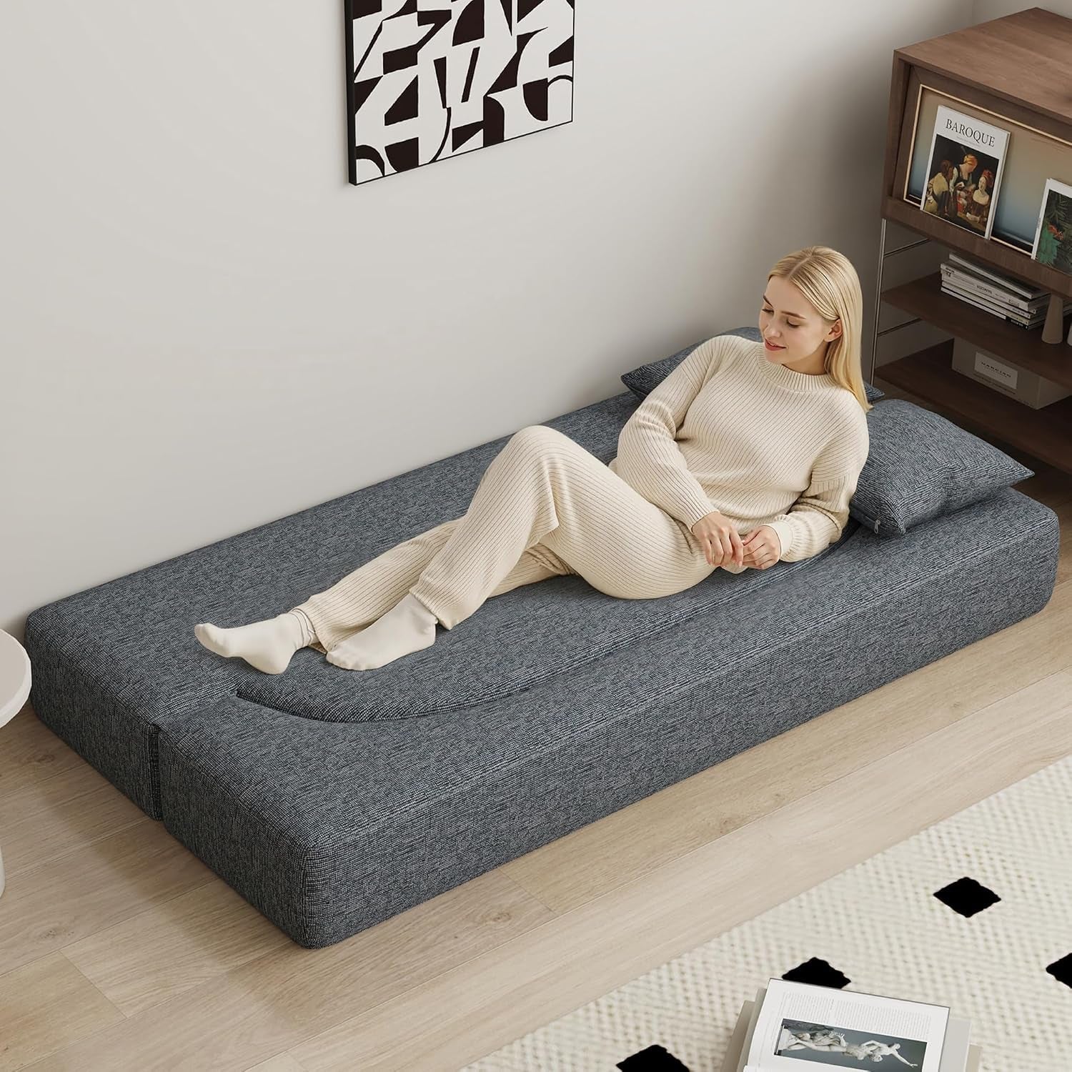 folding-sofa-bed-convertible-futon-sleeper-bed-2-in-1-foldable-floor-mattress-with-2-pillows-breathable-high-density-foam-lazy-couch-twin-size-comfy-lounge-chair-dark-gray