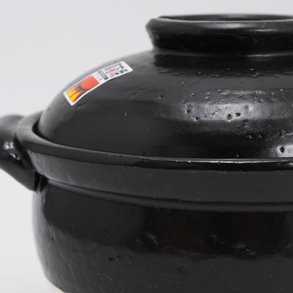 Banko-Yaki Fluffy Rice Pot, Earthenware Rice Cooker with Inner Lid Measuring Cup and Paddle, Traditional Japanese Donabe for Evenly Cooked Rice, Mixed Rice, and Porridge (2-Gou/Serves 2 to 3 People)7