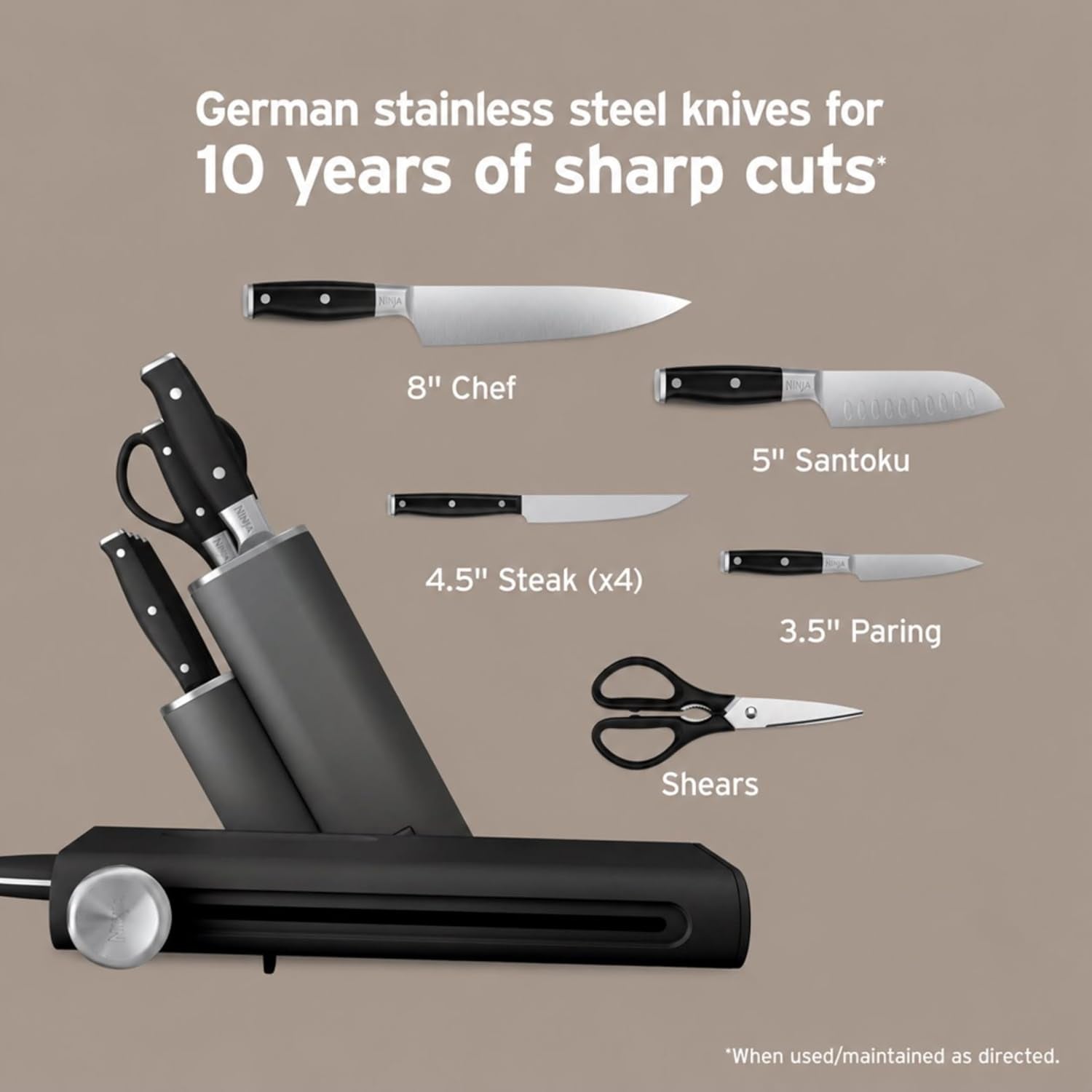 ninja®-neverdull®-10-pc-german-steel-knife-set-black-nk32010bk1-stays-razor-sharp-10-years-premium-german-steel-removable-sharpener-stores-in-a-drawer-saving-up-to-35-more-counter-space