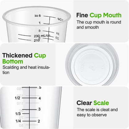 50 Pack 8 Oz Disposable Measuring Cups for Resin Epoxy3