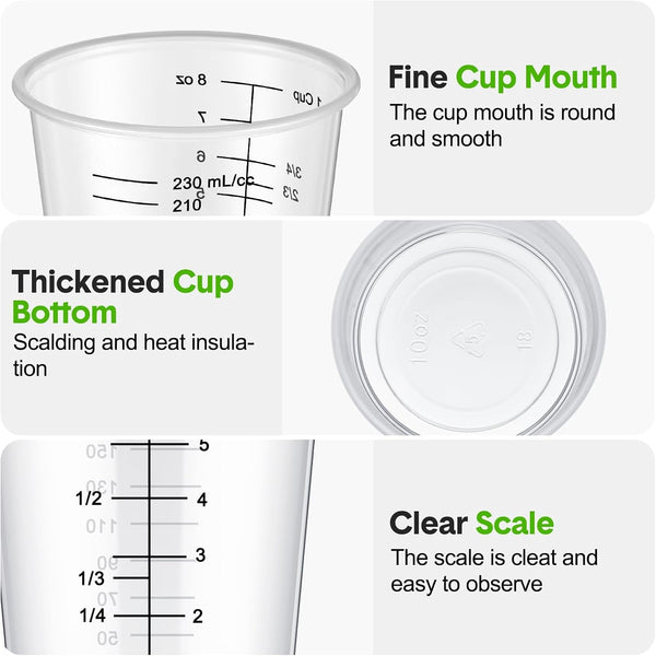 50 Pack 8 Oz Disposable Measuring Cups for Resin Epoxy3