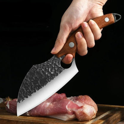 Meat Cleaver, Kitchen Knives Mini Forging and Slicing Knives Vegetable and Meat Cutting Knife, Household Chef'S Knife4
