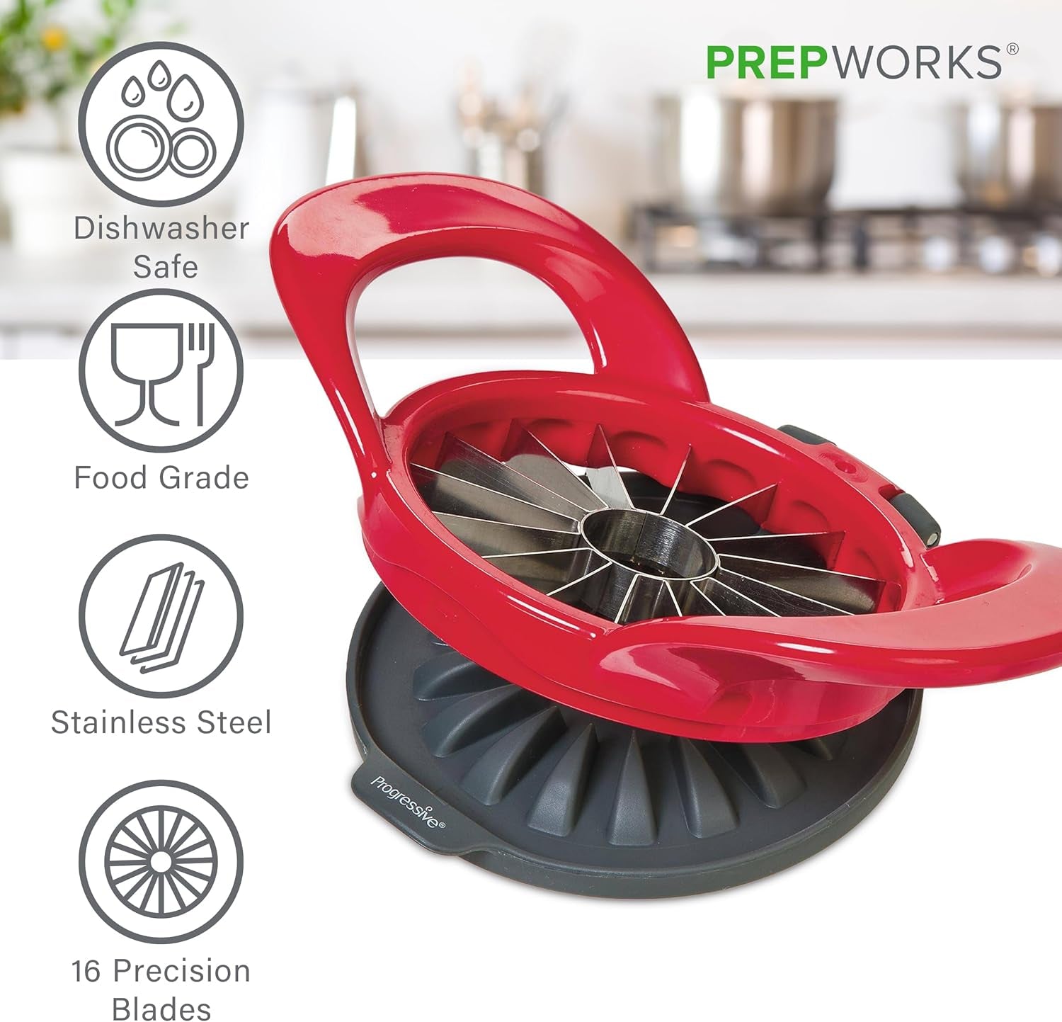 prepworks-apple-slicer-and-corer-attached-safety-cover-cuts-16-thin-apple-slices-red-quickly-slices-and-cores-apples-into-16-even-slices-stainless-steel-blades-dishwasher-safe
