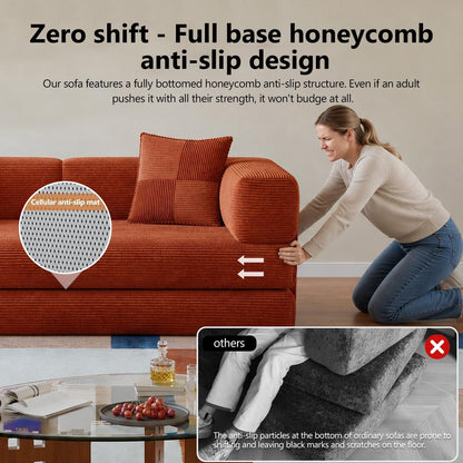 78.8" Boneless Couch for Living Room, Futon Sleeper Sofa Bed5