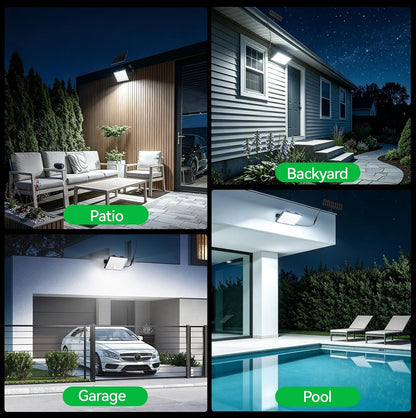 Solar Lights Outdoor, 3 Modes Solar Security Lights Motion Sensor 1 Pack9