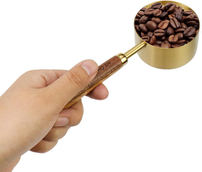 1/2 Cup Stainless Steel Measuring Cup with Wooden Handle, 125Ml5