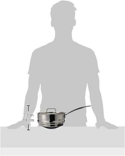 MCP111-20N Multiclad Pro Stainless Skillet, 20-Cm, Universal Double Boiler W/Cover5