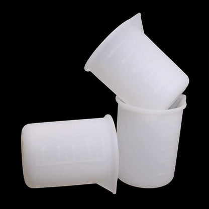3 PCS Silicone Measuring Cups, 100Ml Silicone Cups for Resin Non-Stick Mixing Cups Resin Measuring Cups Tool with Precise Scale for Resin DIY Craft5