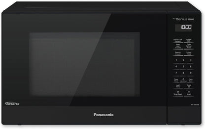 Panasonic NN-SN65KB Microwave Oven with Inverter Technology 1200W, 1.2 Cu.Ft. Small Genius Sensor One-Touch Cooking, Popcorn Button, Turbo Defrost-Nn-Sn65Kb (Black)1