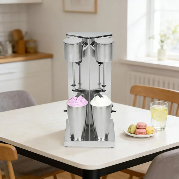 Stainless Steel Mixer Shaking Machine, 110V Household Commercial Double-Head Stand Mixer, Electric Drink Mixer for Cocktails, Milk2