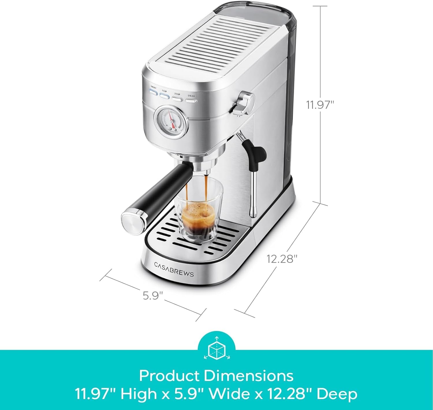 cm5418-compact-espresso-machine-with-milk-frothing-steam-wand-stainless-steel-20-bar-pump-built-in-pressure-gauge-powerful-steam-wand-for-cappuccino-latte-for-home-34oz-water-tank