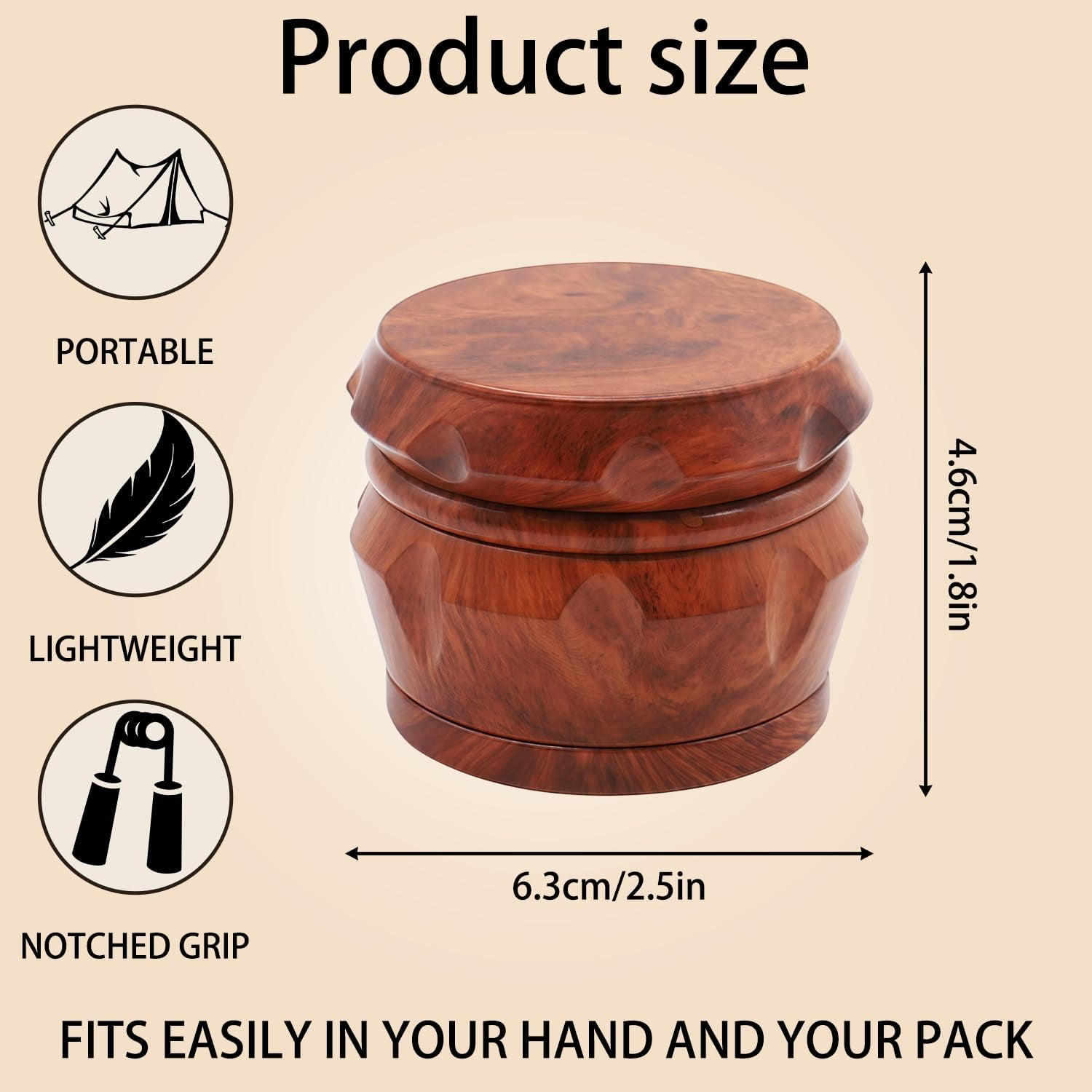 manual-kitchen-spice-grinder-aluminum-seasoning-grinder-for-pepper-chili-rosemary-dried-culinary-spices-durable-metal-construction-compact-kitchen-toolreddish-brown