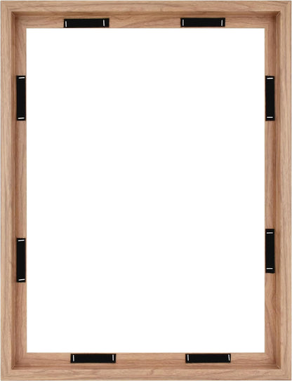 Canvas Float Frame, 18X24, Walnut Woodgrain1